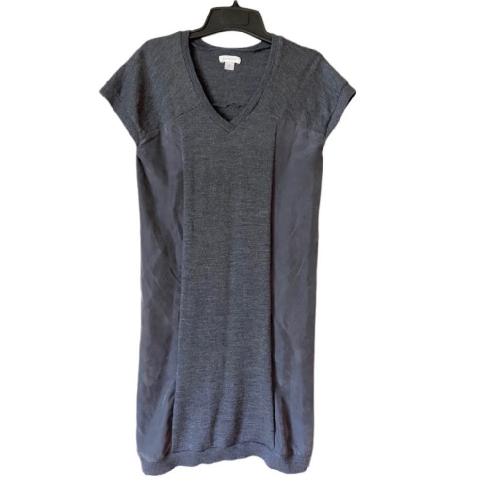 Garnet Hill merino wool & silk dress leisure comfort quiet luxury XS